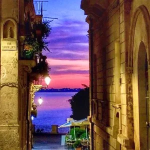 Tramonto da via Pompeo Picherali